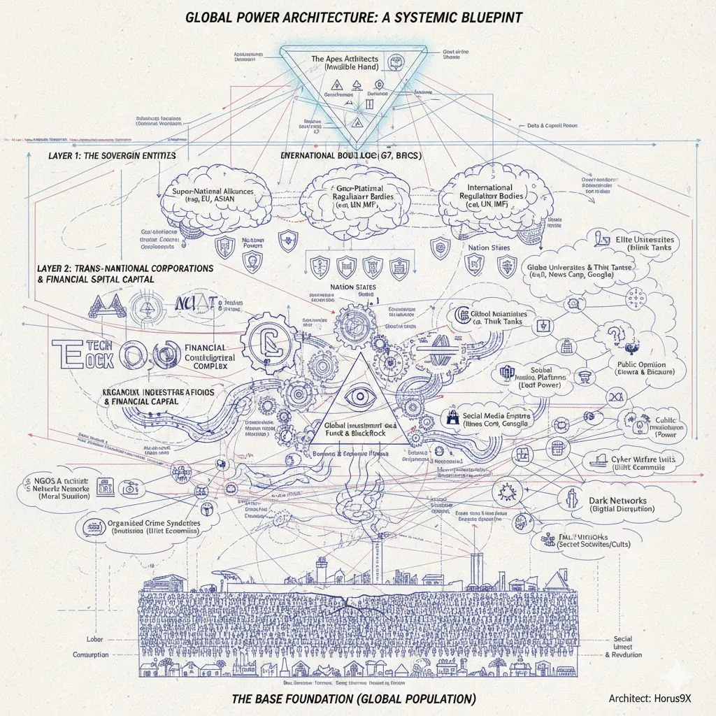 Power structures – AI abstract.