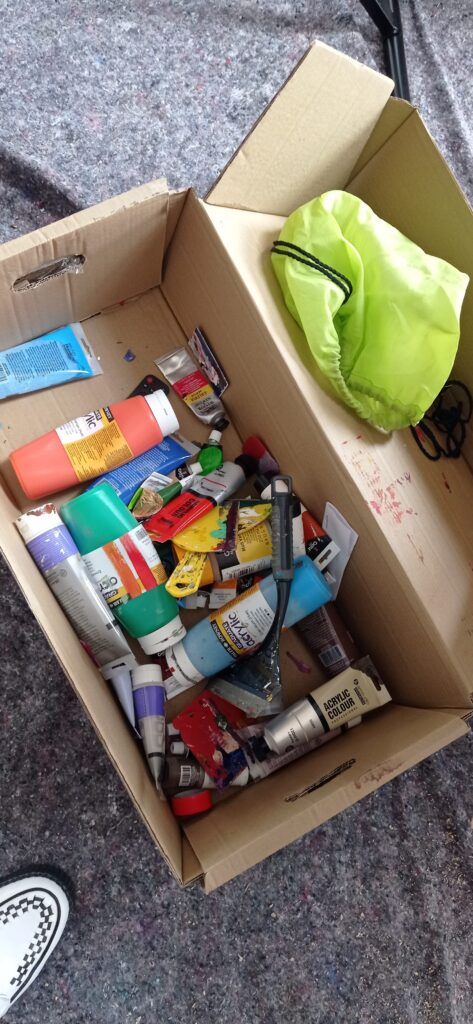 box of paints
