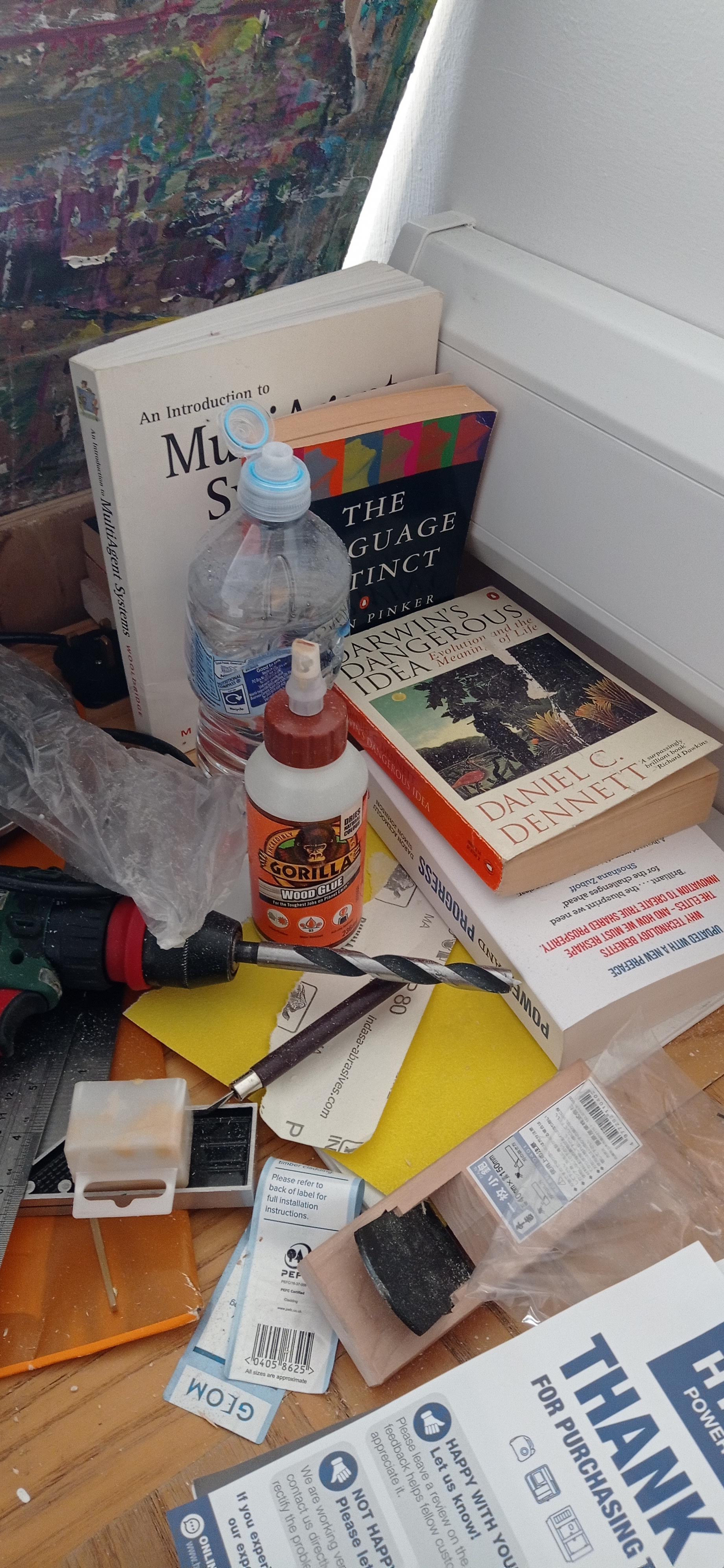 reading roll and tools